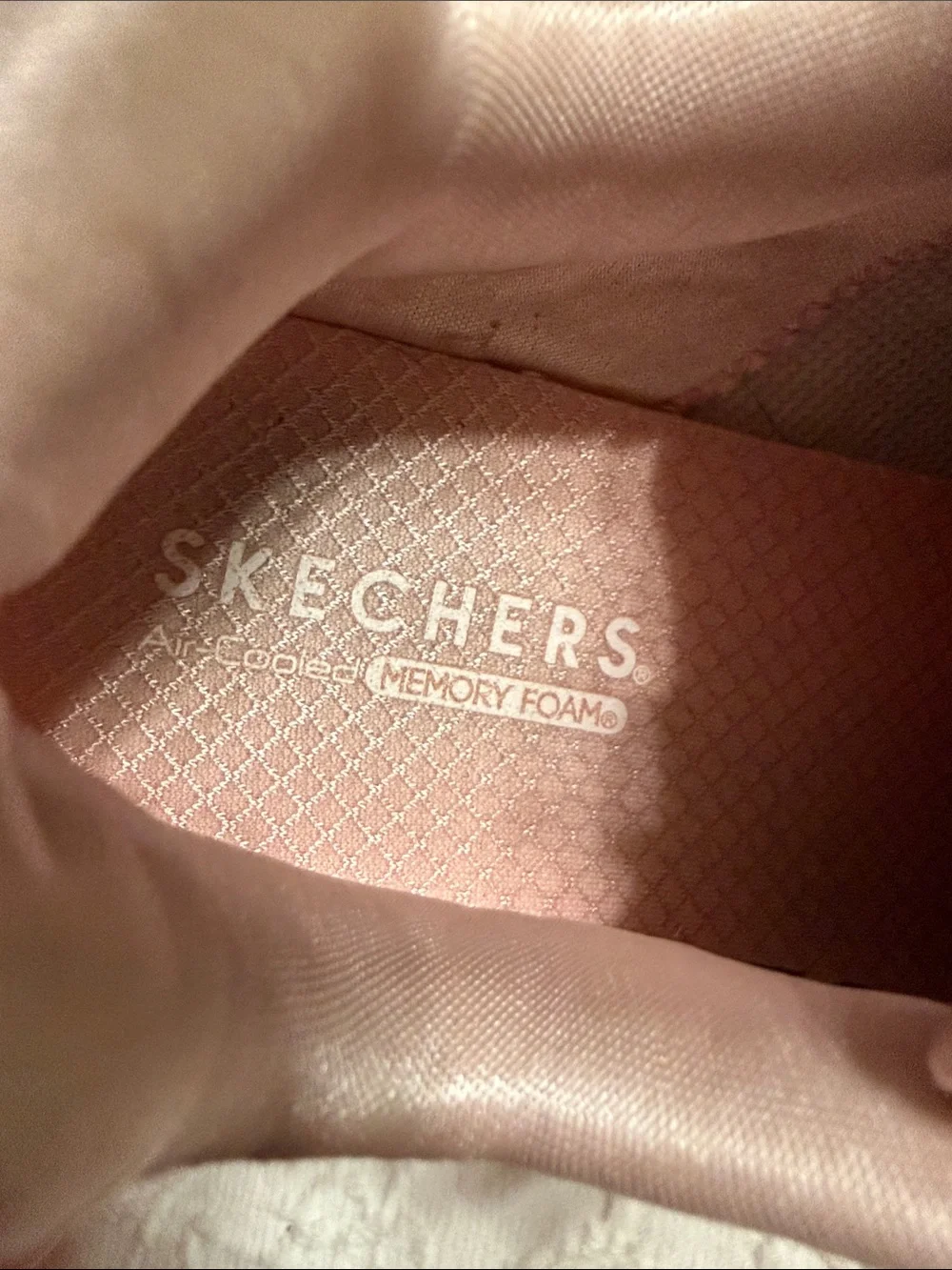 Skechers Kids Size 3 Youth Girls Pink Iridescent Chunky Sneakers